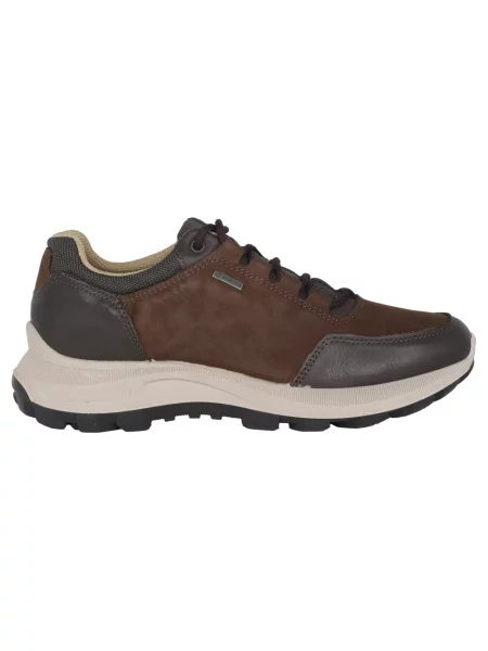 Sneakersy Ara sznurowane zamszowe brązowe