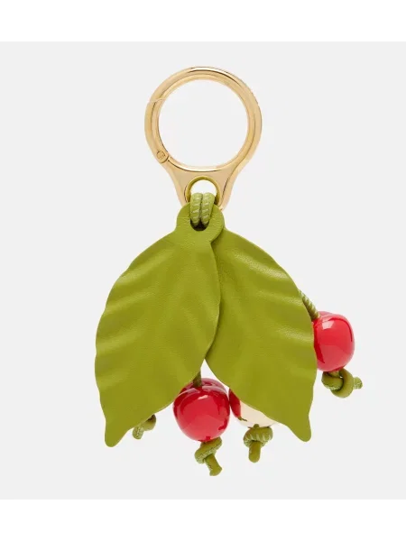 Pandantiv Loewe din piele verde