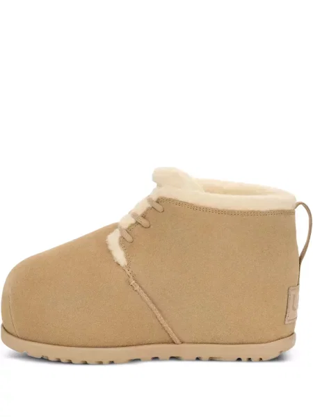 Botine Ugg cu șireturi din dantelă