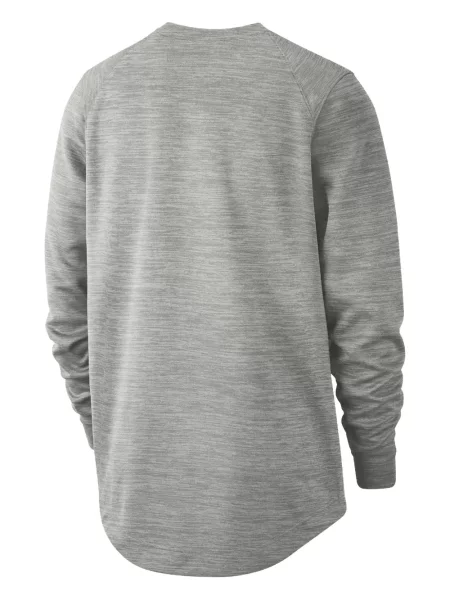 Lung tricou Nike cu model floral din jerseu gri