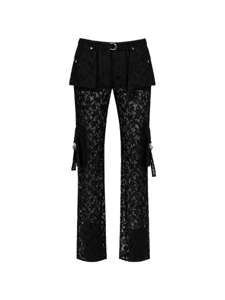 Pantaloni Blumarine din dantelă negru