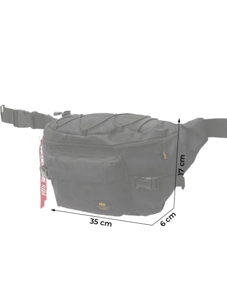Övtáska Alpha Industries fekete