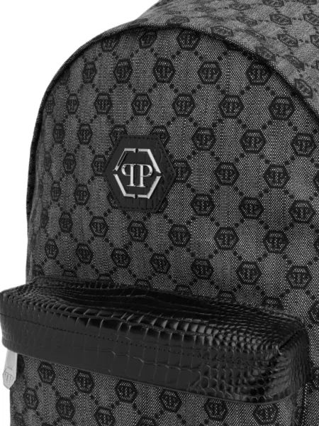 Rucsac Philipp Plein din jacard gri