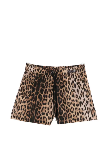 Slip de baie Moschino cu imagine cu model leopard