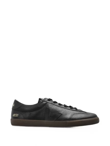 Sneakerși Veja Volley din piele negru