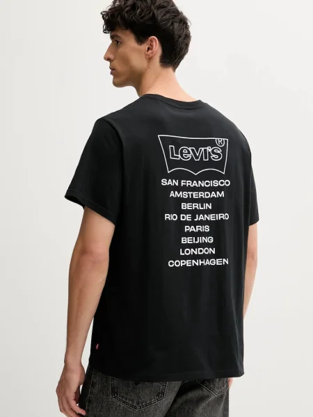 Tričko Levi's s potiskem černá