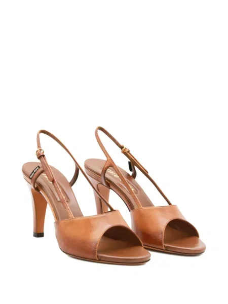 Sandale Miu Miu din piele maro