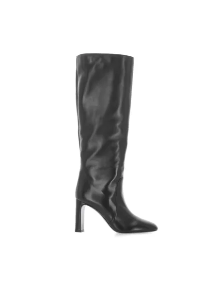 Botki Stuart Weitzman skórzane czarne