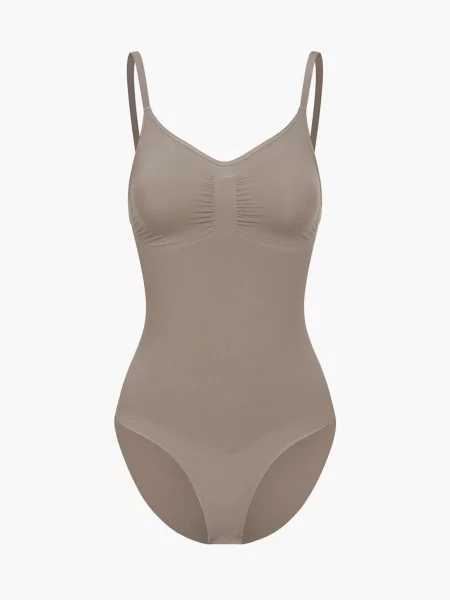 Cfab Alakformáló body Bodysuit Sculpting Shapewear mit Slip taupe