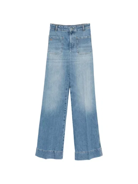 Blugi cu picior larg Victoria Beckham albastru
