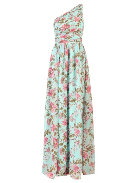 Kraimod Rochie de seară aqua / oliv / roz albastru