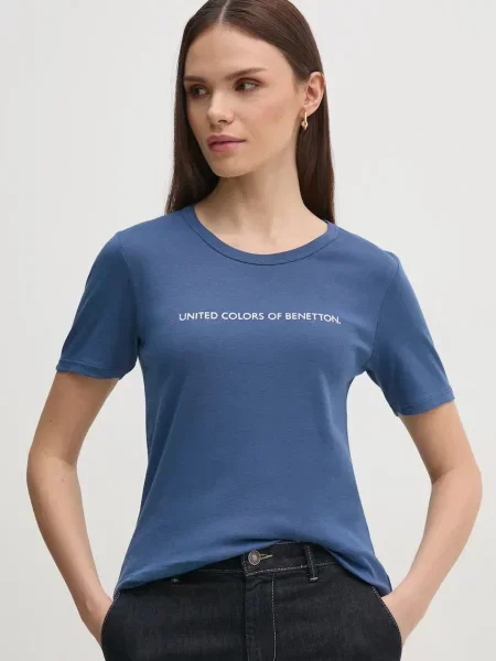 Тениска United Colors of Benetton червено