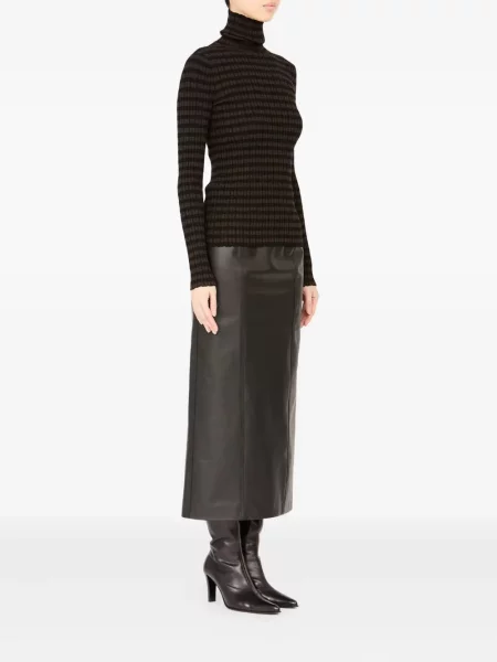 Плетена тениска Mm6 Maison Margiela кафяво