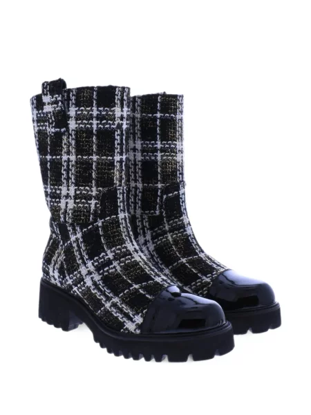 Botine Toral Shoes în carouri negru