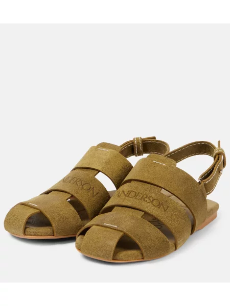 Sandale Jw Anderson din piele verde