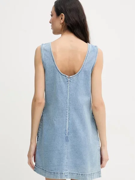 Calvin Klein Jeans sukienka jeansowa niebieska