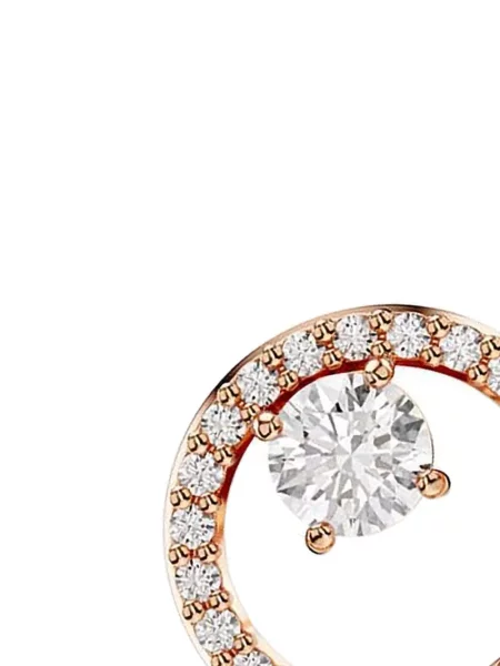 Náušnice Swarovski ružová