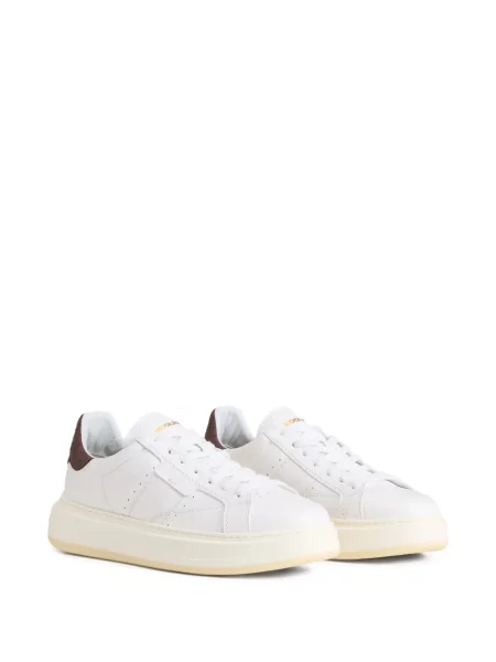 Fűzős csipkés sneaker Woolrich fehér