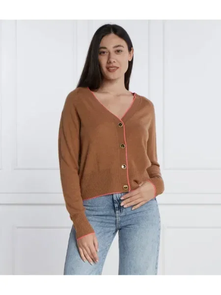 Pinko De lână cardigan cu adaos de cașmir maro