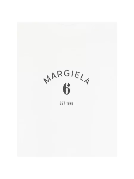 Bluza Mm6 Maison Margiela z logo biała