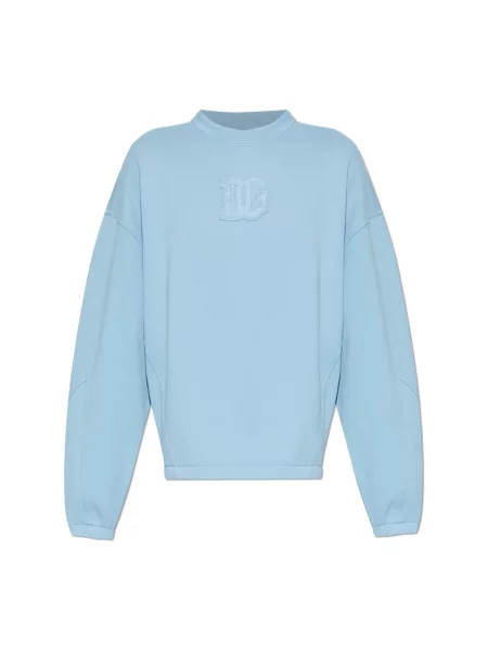 Bluza Dolce And Gabbana z logo niebieska