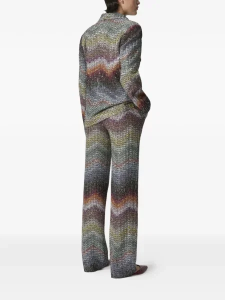Pantaloni Missoni cu paiete gri