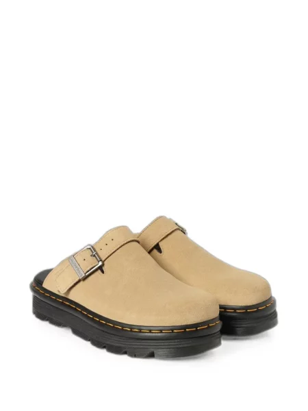 Papuci tip mules Dr. Martens din piele de căprioară