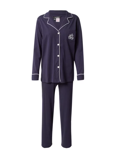 Lauren Ralph Lauren Pijama bleumarin alb