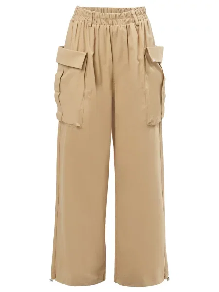 Influencer Pantaloni cu cămilă maro