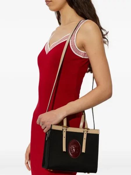 Geantă shopper Versace negru
