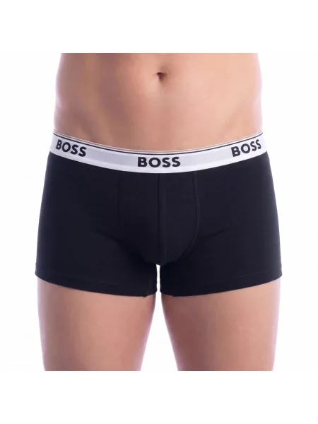 Bokserki Boss Trunk Power czarne beżowe 3 sztuki XL białe