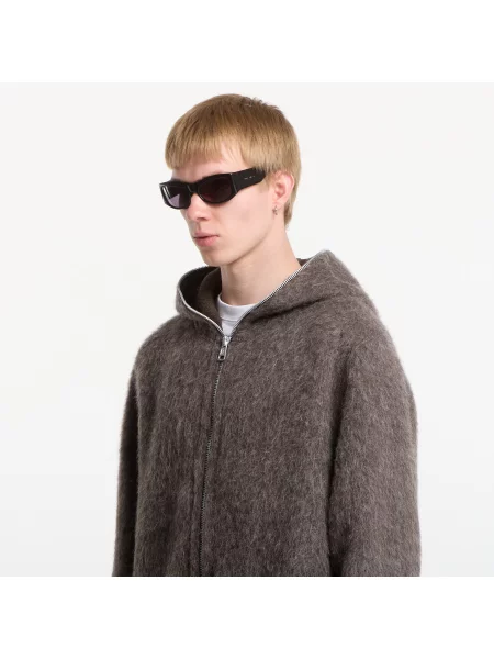 Vlnená mikina s kapucňou Our Legacy s kapucňou sivá