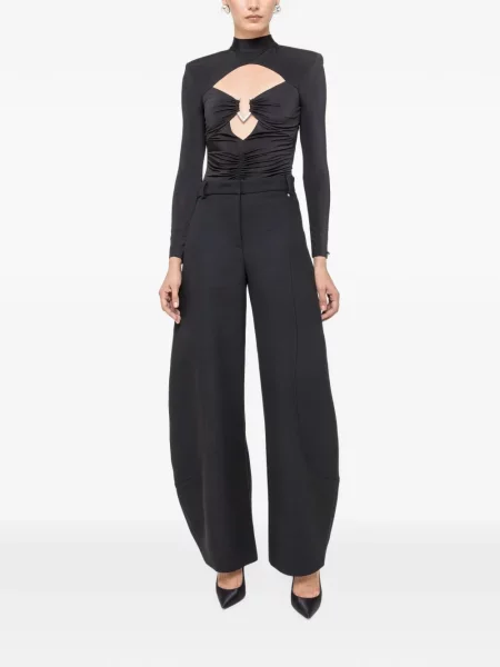 Pantaloni Nissa de lână negru