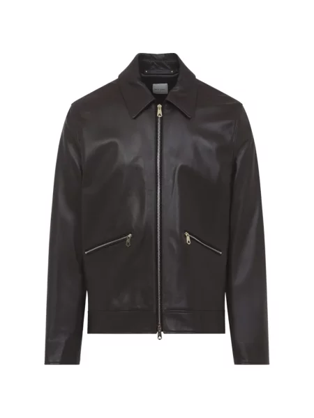 Geanta de piele Paul Smith maro