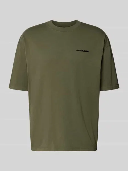 T-shirt o kroju oversized z wyhaftowanym logo Pegador