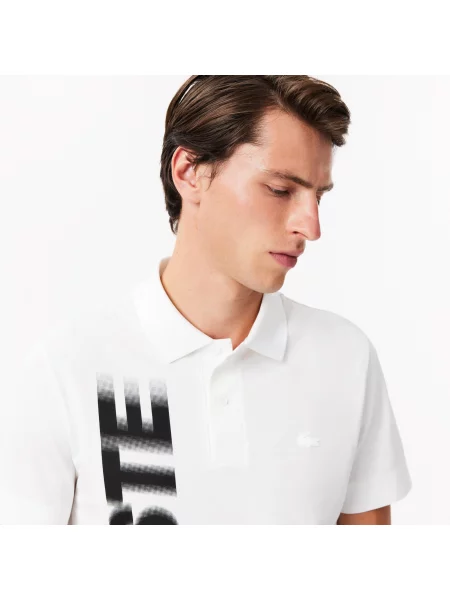Поло Lacoste белое