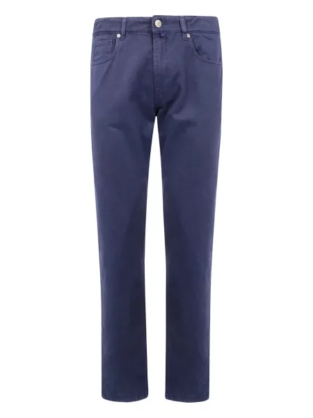 Pantaloni Incotex cu 5 buzunare albastru