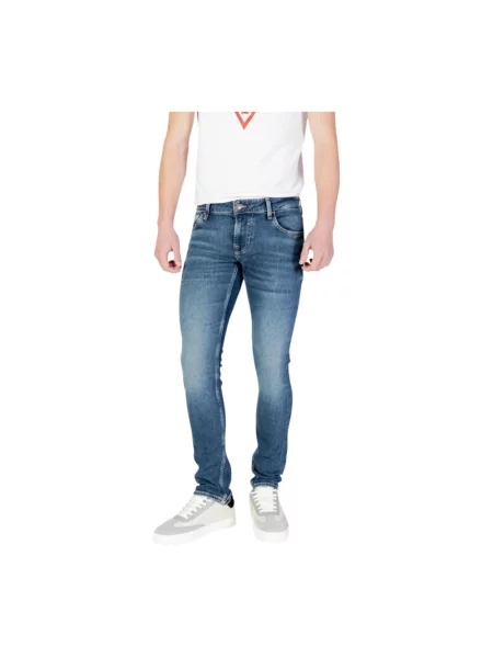 Jeansy Guess casual niebieskie