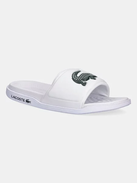 Чехли Lacoste SERVE SLIDE DUAL мъжки бяло