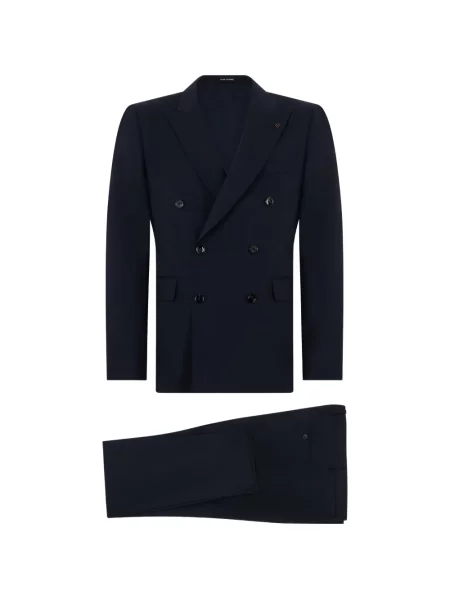 Costum Tagliatore cu două rânduri de nasturi albastru