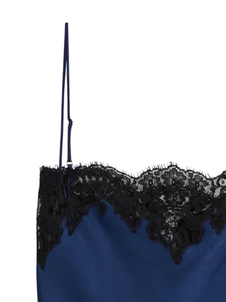 Top Stella Mccartney din dantelă albastru