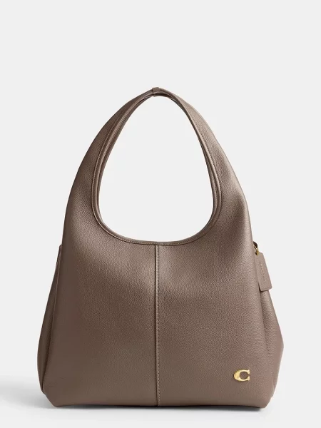 Coach Δερμάτινη τσάντα Lana Shoulder Bag καφέ
