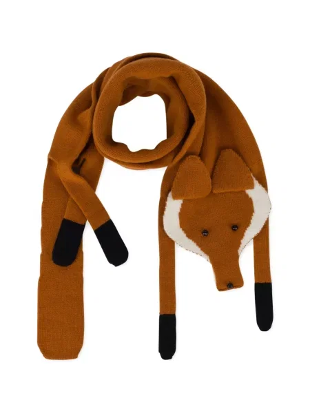 Fular Love Moschino tricotate maro