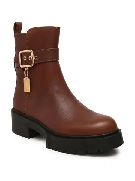 Coach De piele botine maro
