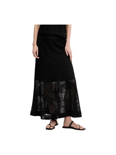 DKNY spódnica ażurowa czarna