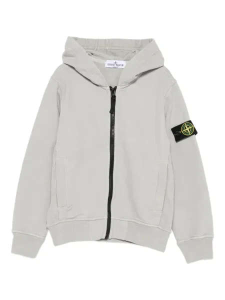 Bluza z kapturem dziecięca Stone Island szara