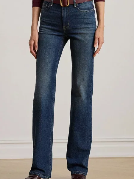 Traperice Lauren Ralph Lauren visoki struk plava