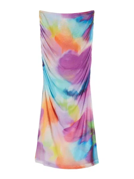 Bershka Fustă deschis / mauve / mov deschis / portocaliu albastru