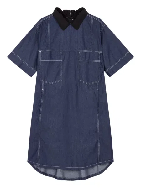 Rochie din denim Studio Tomboy până la genunchi de costum albastru