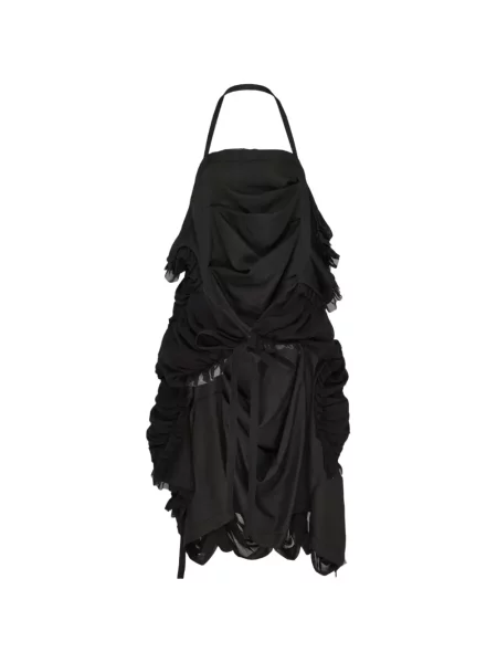 Rochie mini Comme Des Garçons cu volane negru